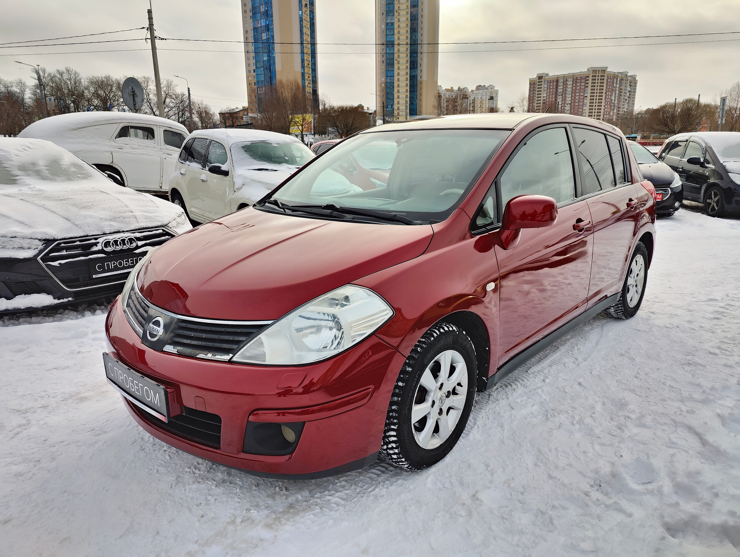 Осмотр Nissan Tiida 2008 г.в. 157.000 км.